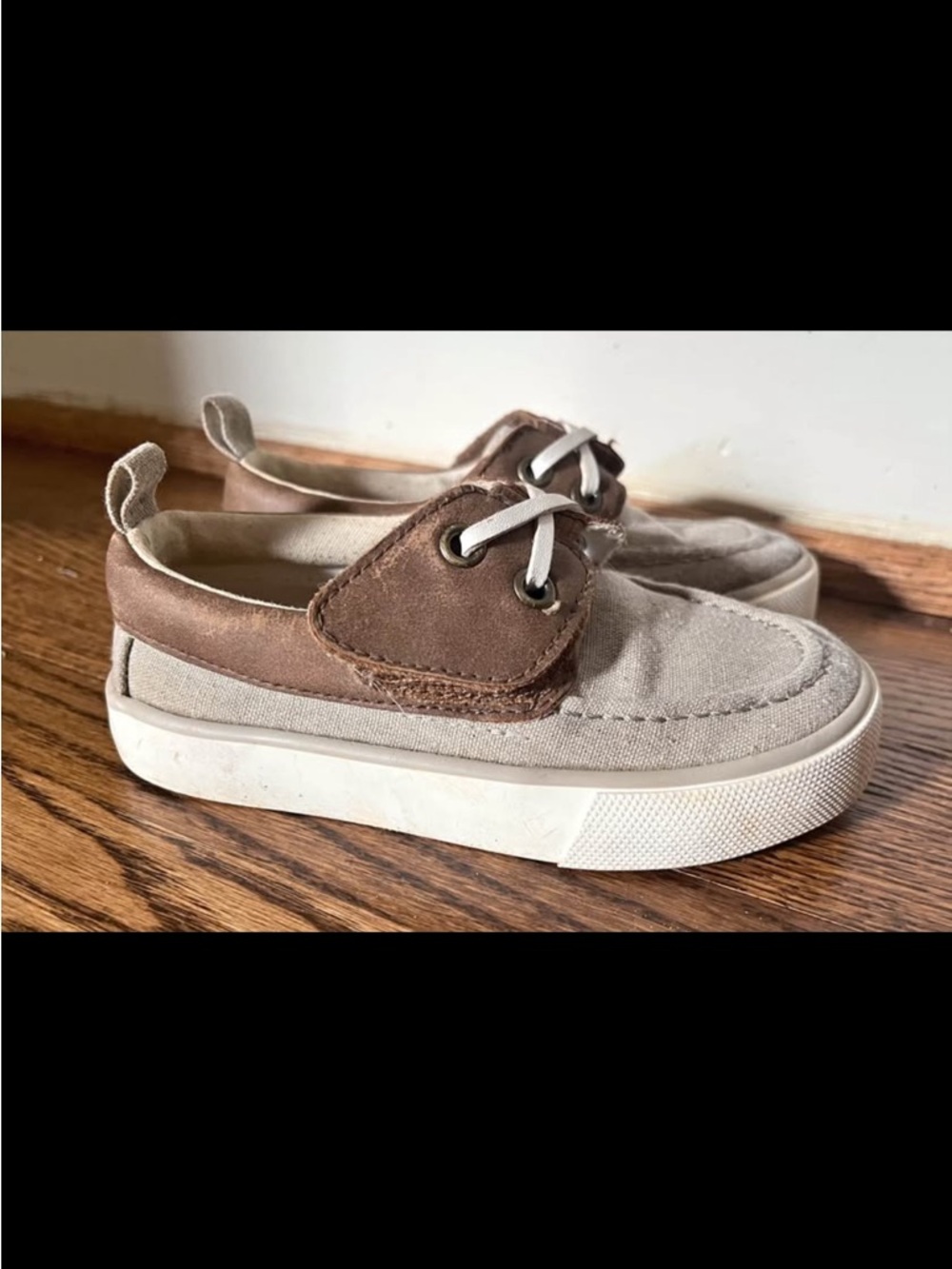 Gymboree Canvas Loafer Boat Shoes Light Brown